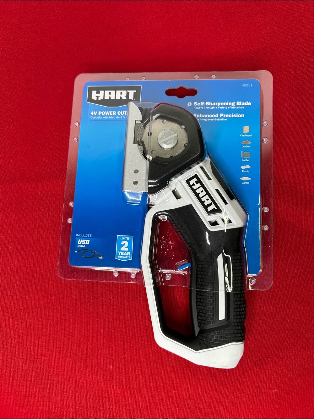 HART Self-Sharpening Power Cutter - Black & White Fabric
